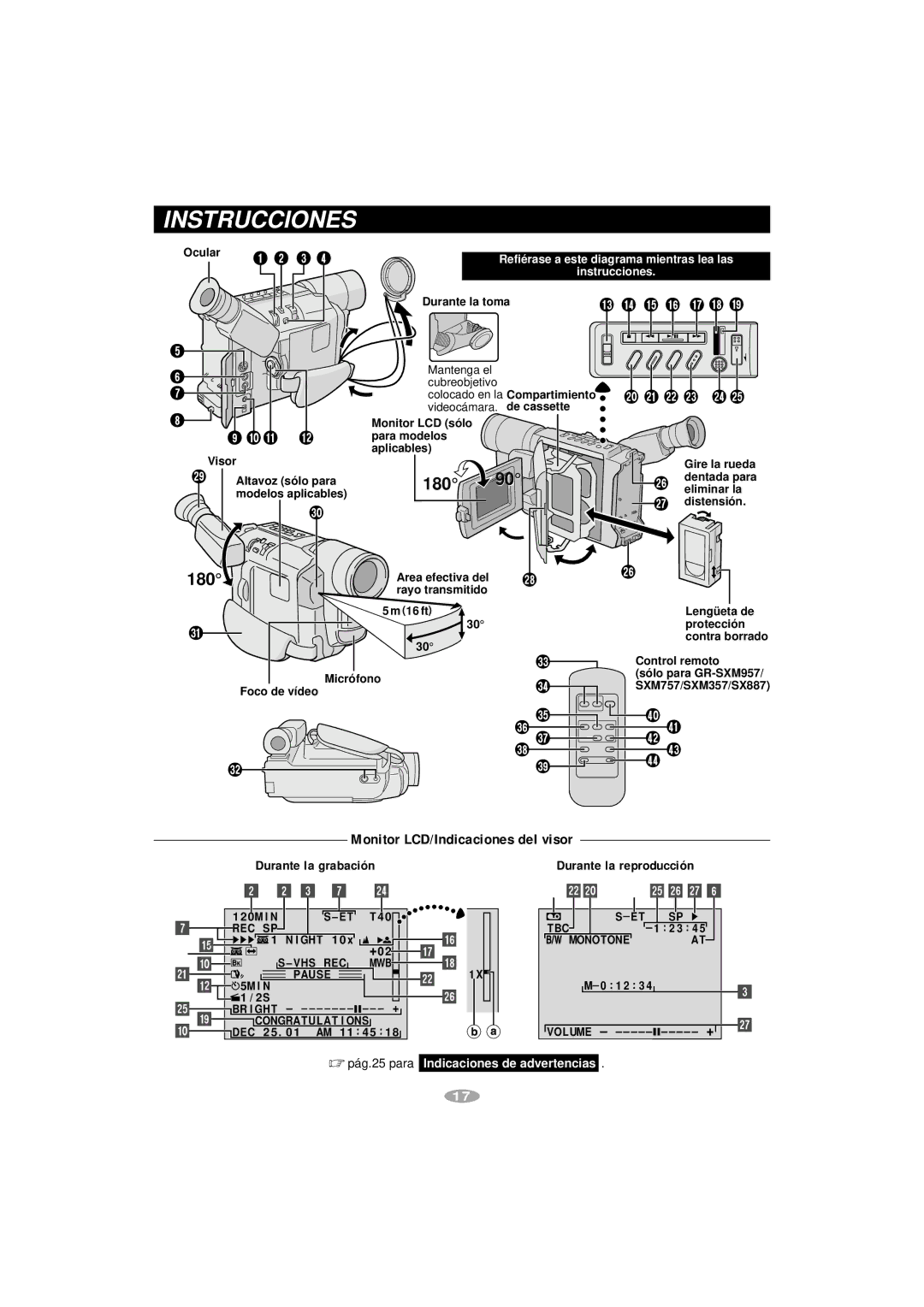 JVC GR-AX787, GR-SX887, GR-SXM357, GR-SXM257, GR-SXM757 manual Só lo para GR-SXM957 