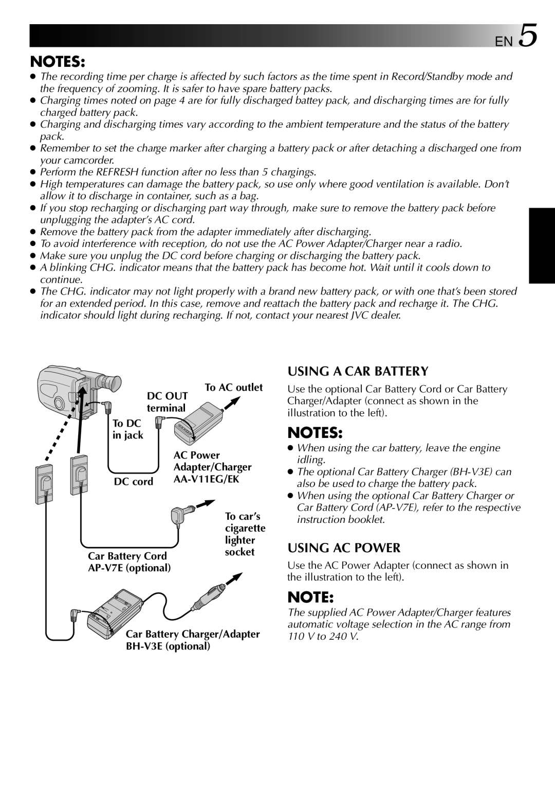 JVC GR-AX838EG instruction manual Dc Out, AA-V11EG/EK 