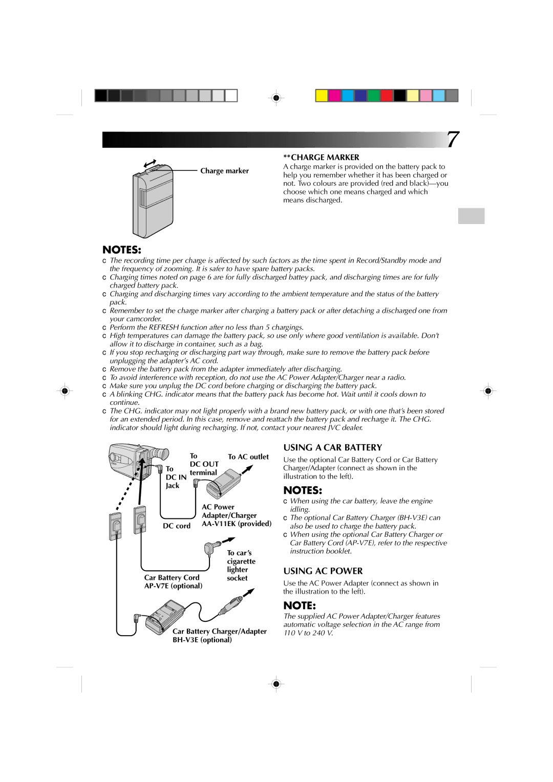 JVC GR-AX860 specifications Dc Out 