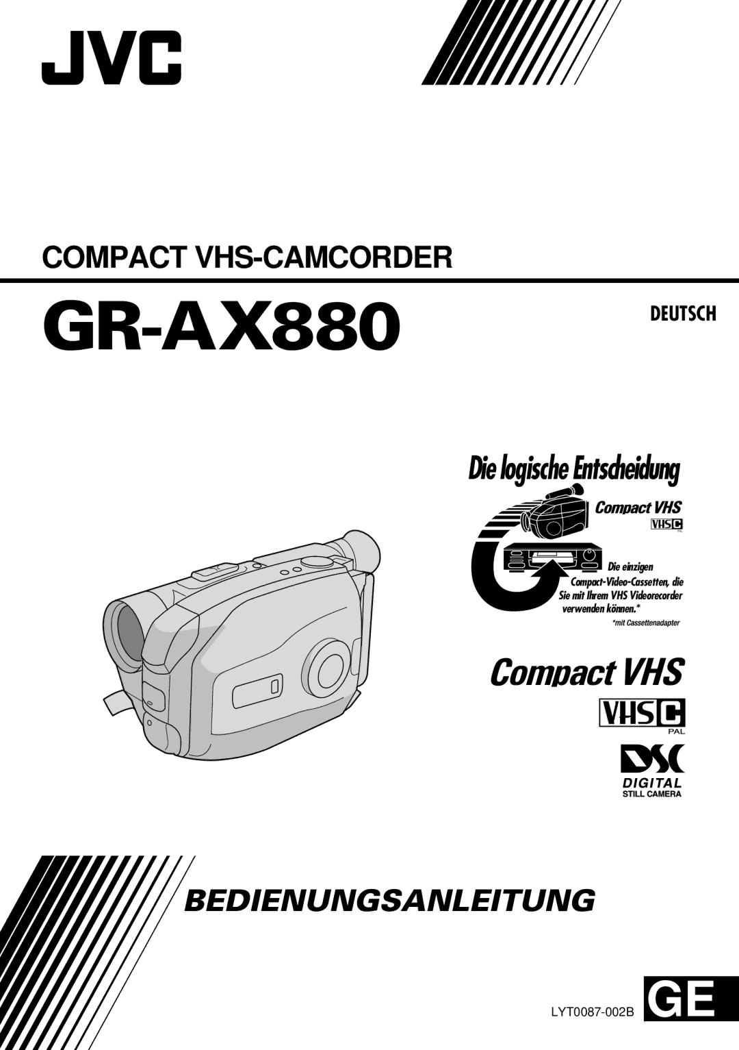 JVC GR-AX880 manual 