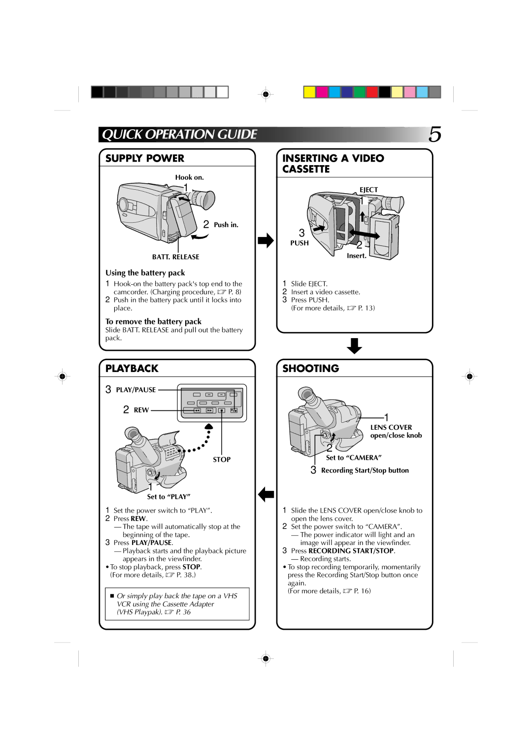 JVC GR-AX810, GR-AX910 manual Using the battery pack, To remove the battery pack 