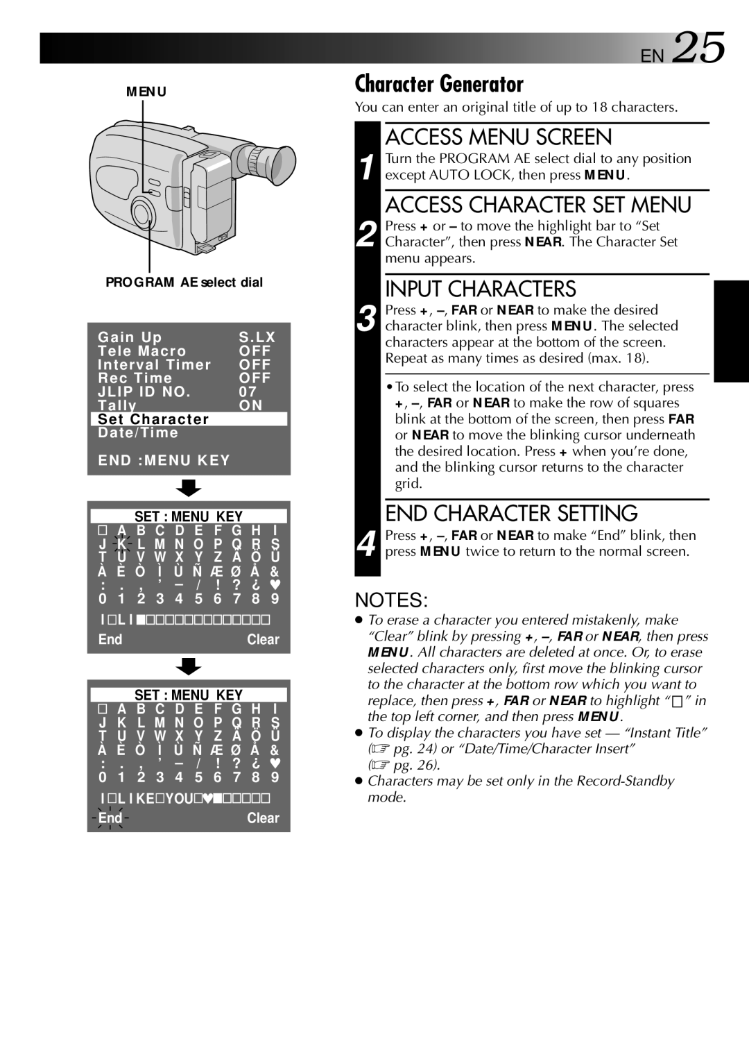 JVC GR-AX937 manual Off 