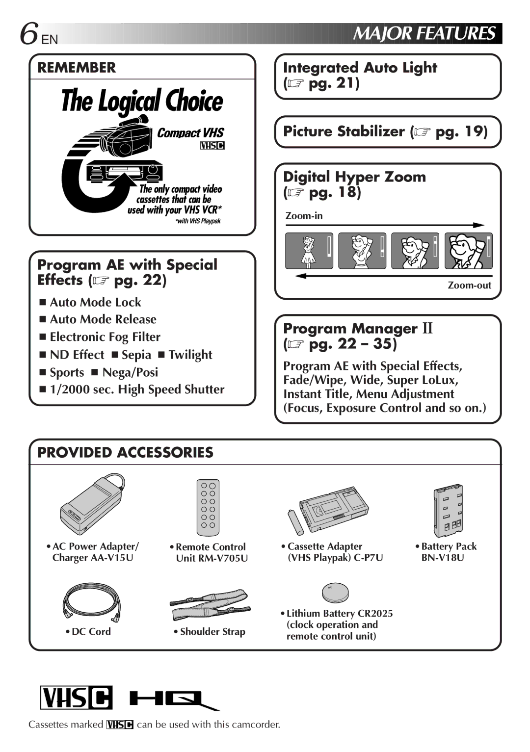 JVC GR-AX947UM manual BN-V18U 