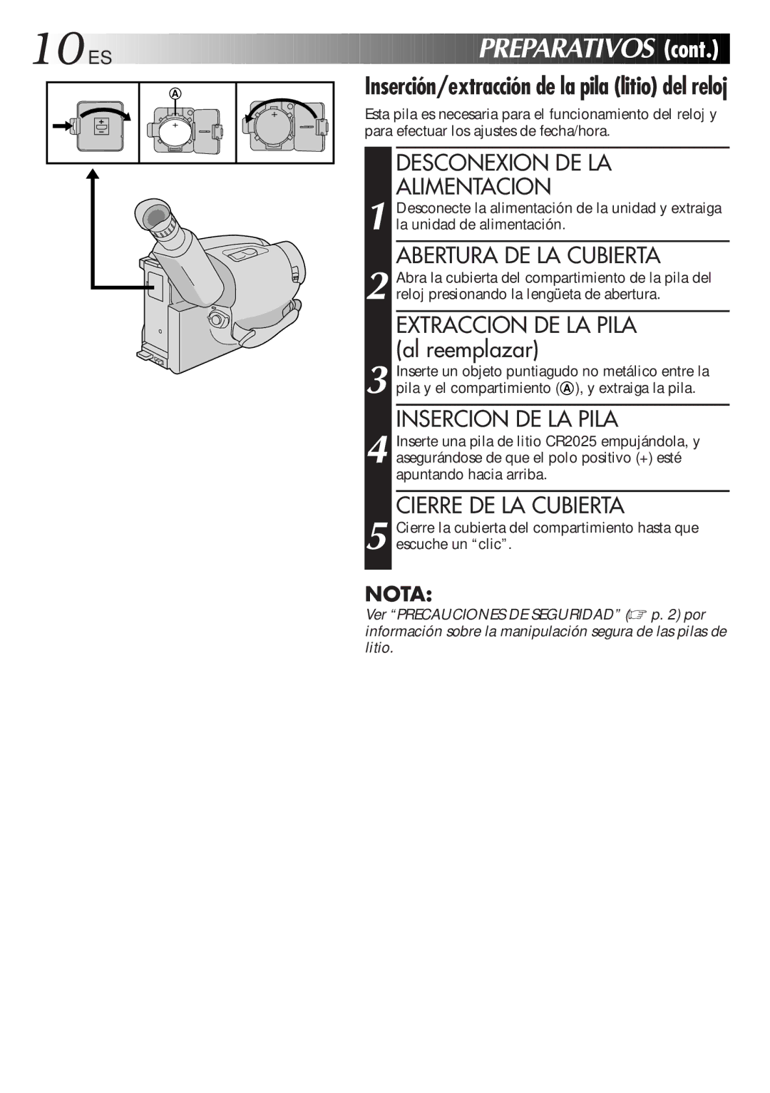 JVC GR-AX947UM manual Preparativos 