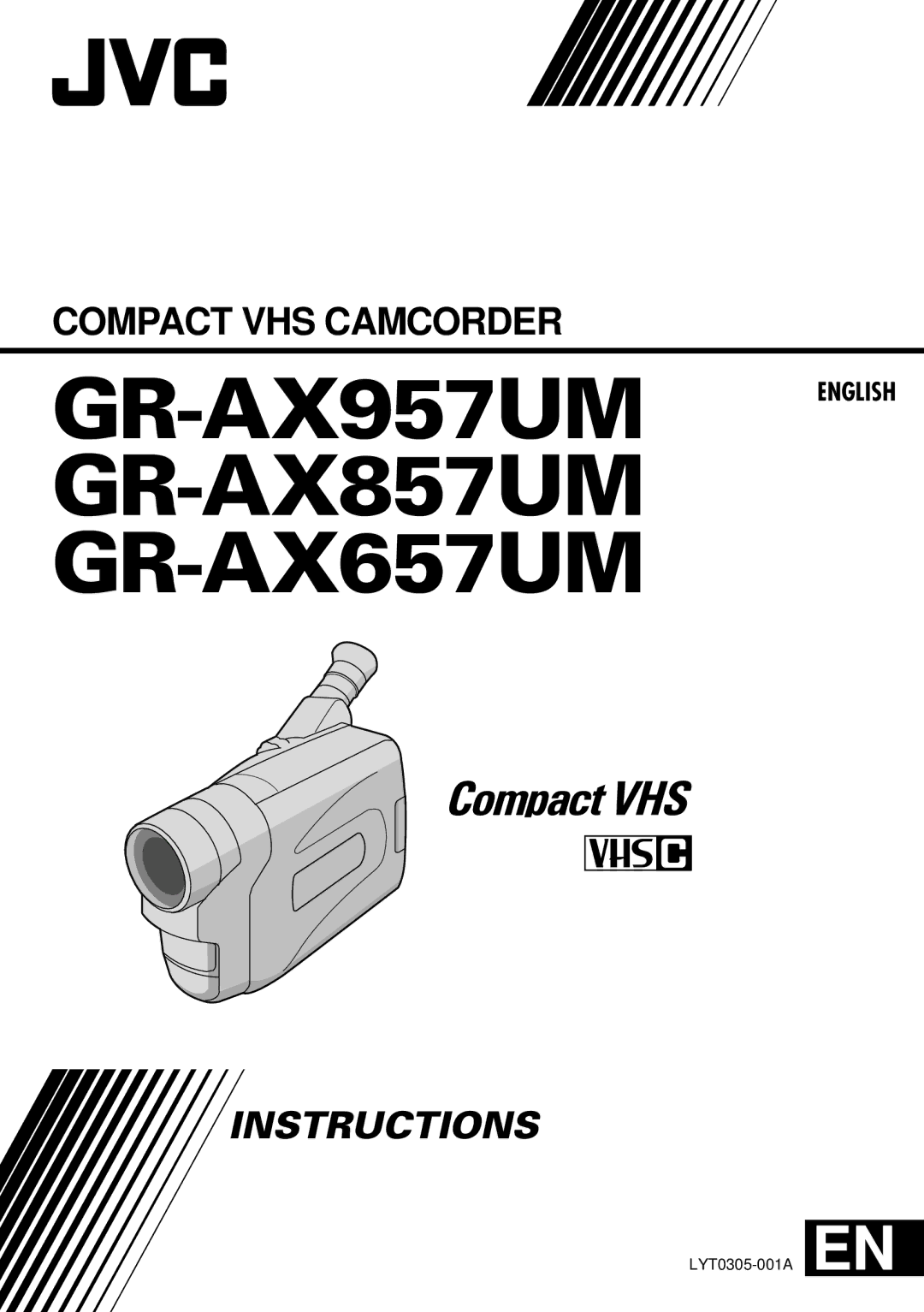 JVC manual GR-AX957UM GR-AX857UM GR-AX657UM 