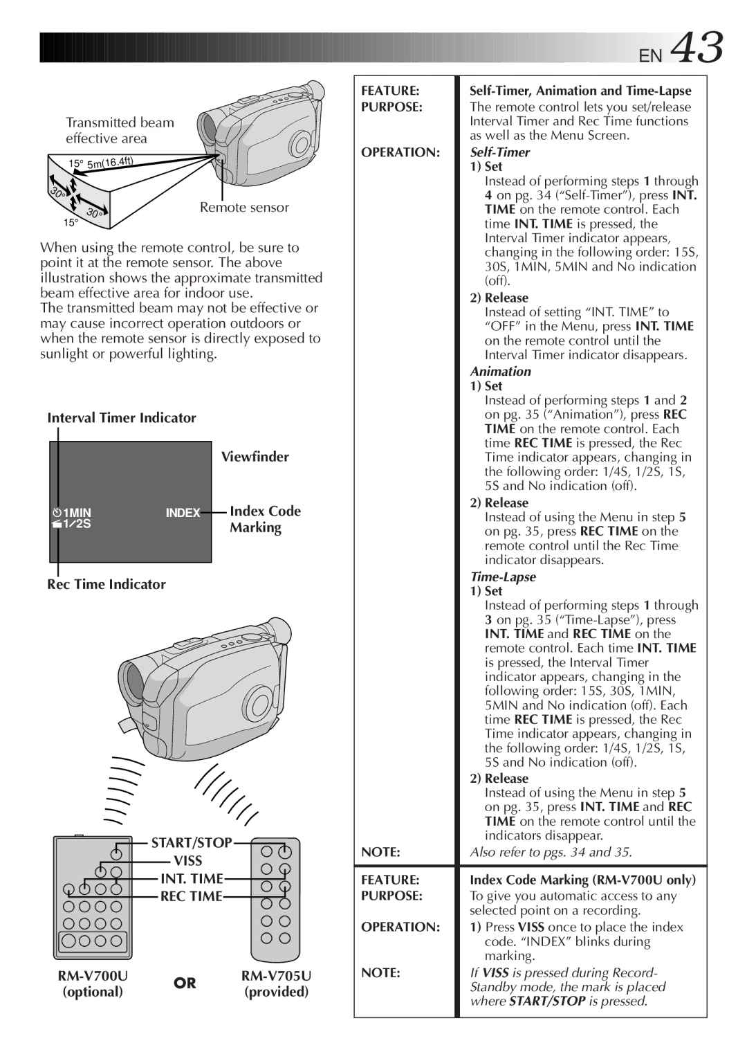 JVC GR-AX97 manual Interval Timer Indicator, Viss 