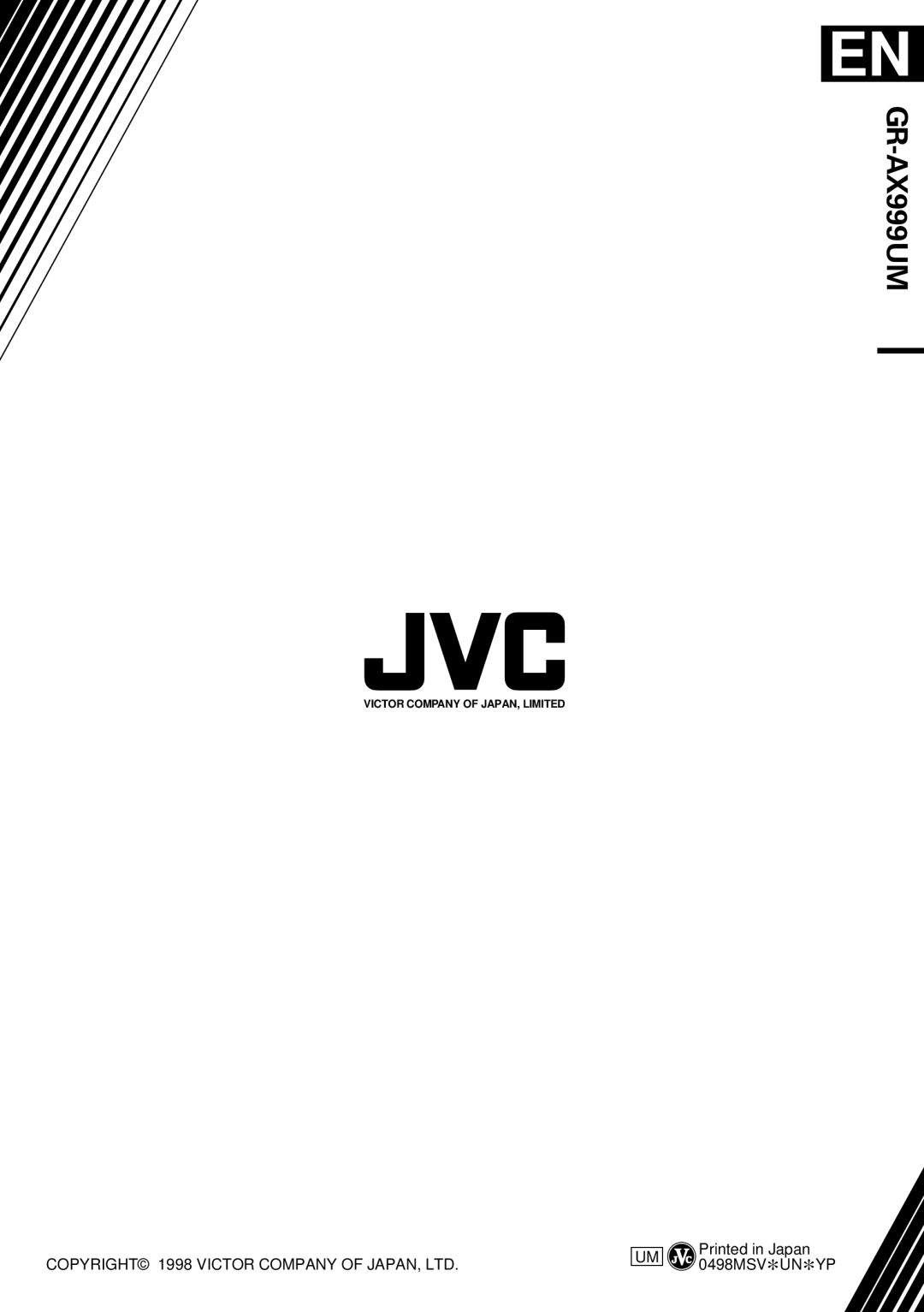 JVC GR-AX999UM, LYT0108-001A manual 