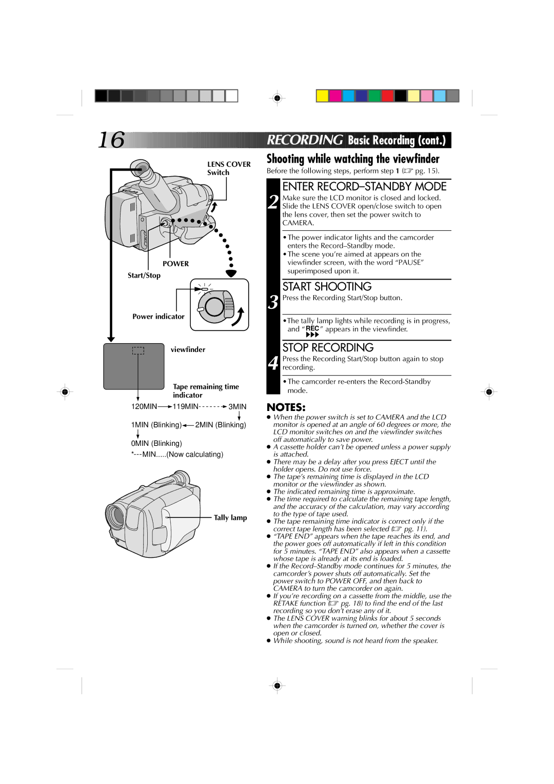 JVC GR-AXM1U manual Ding, Start/Stop 