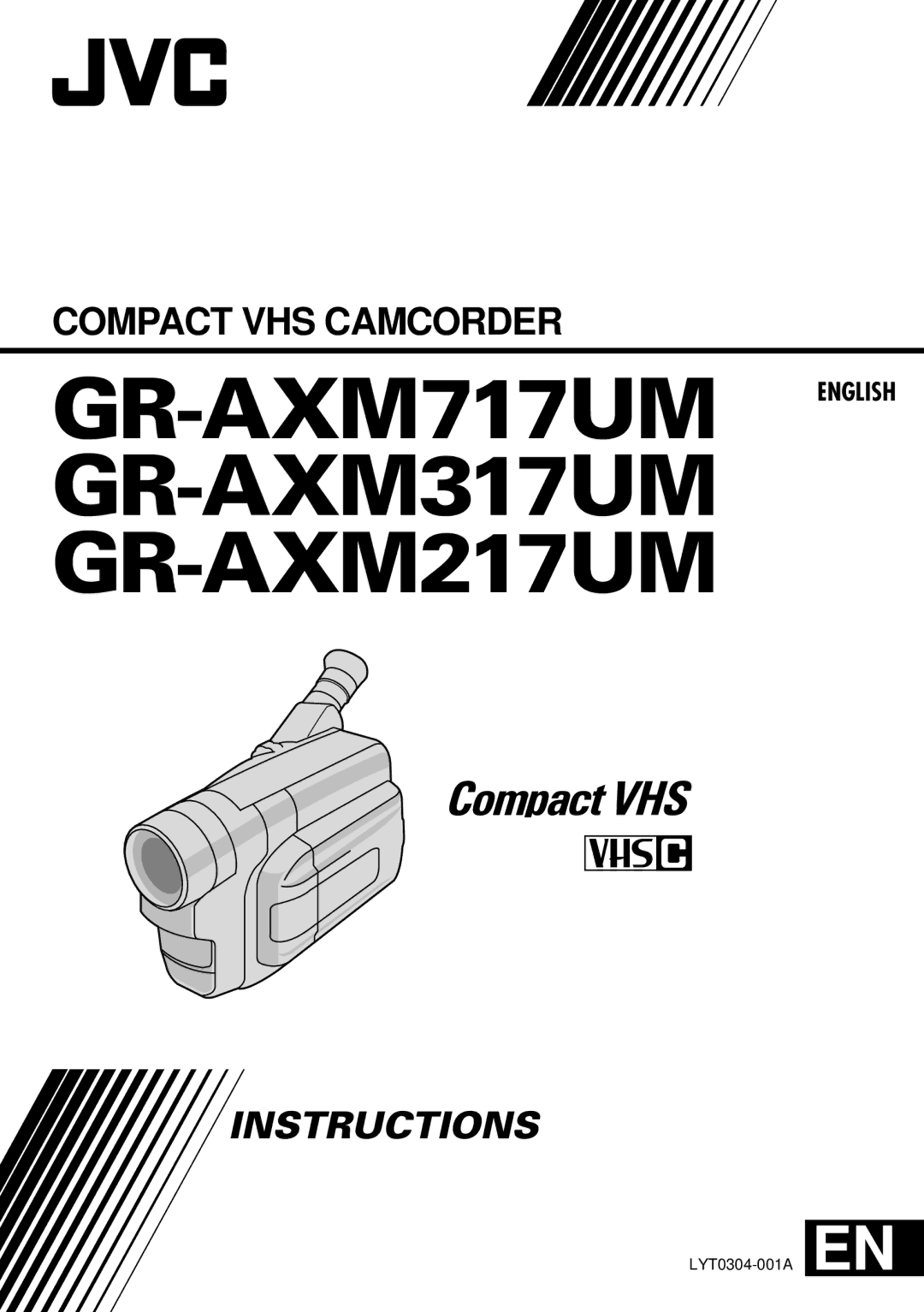 JVC manual GR-AXM717UM English GR-AXM317UM GR-AXM217UM 