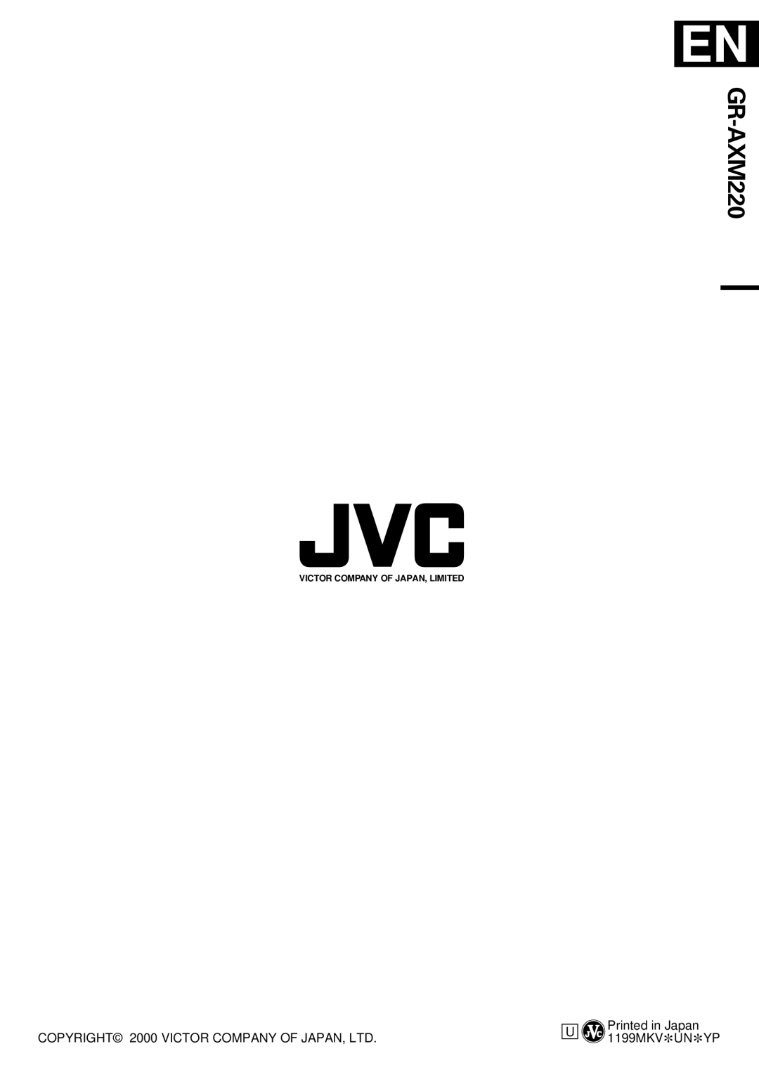 JVC GR-AXM220 specifications 