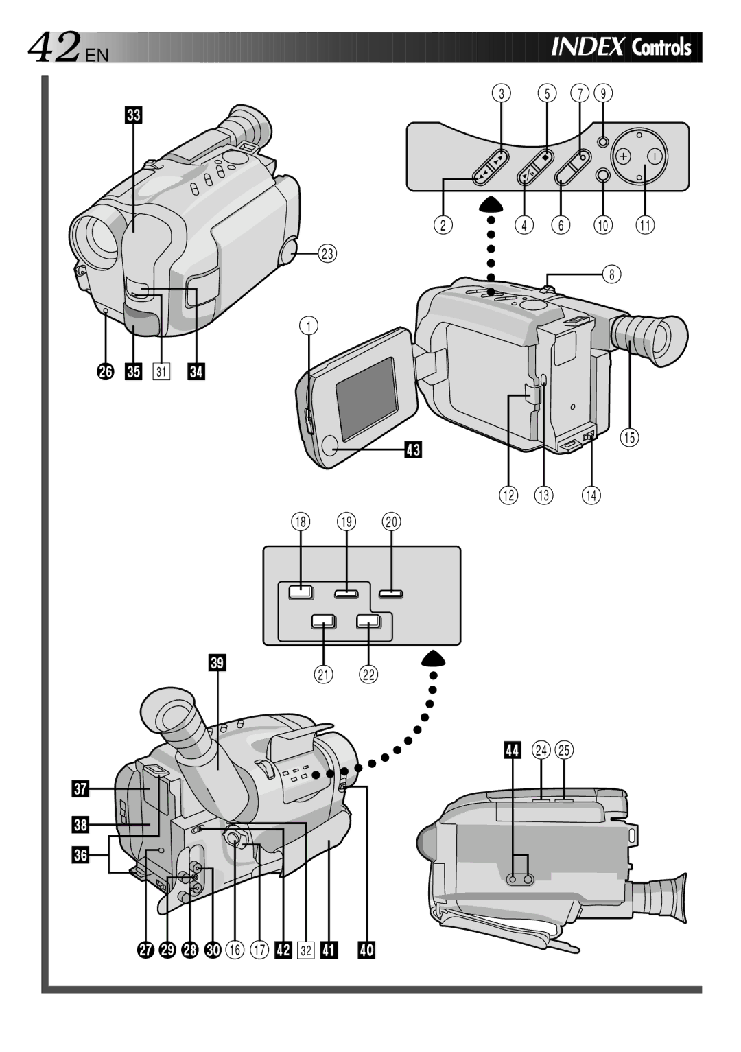 JVC GR-AXM307EG instruction manual 42EN 