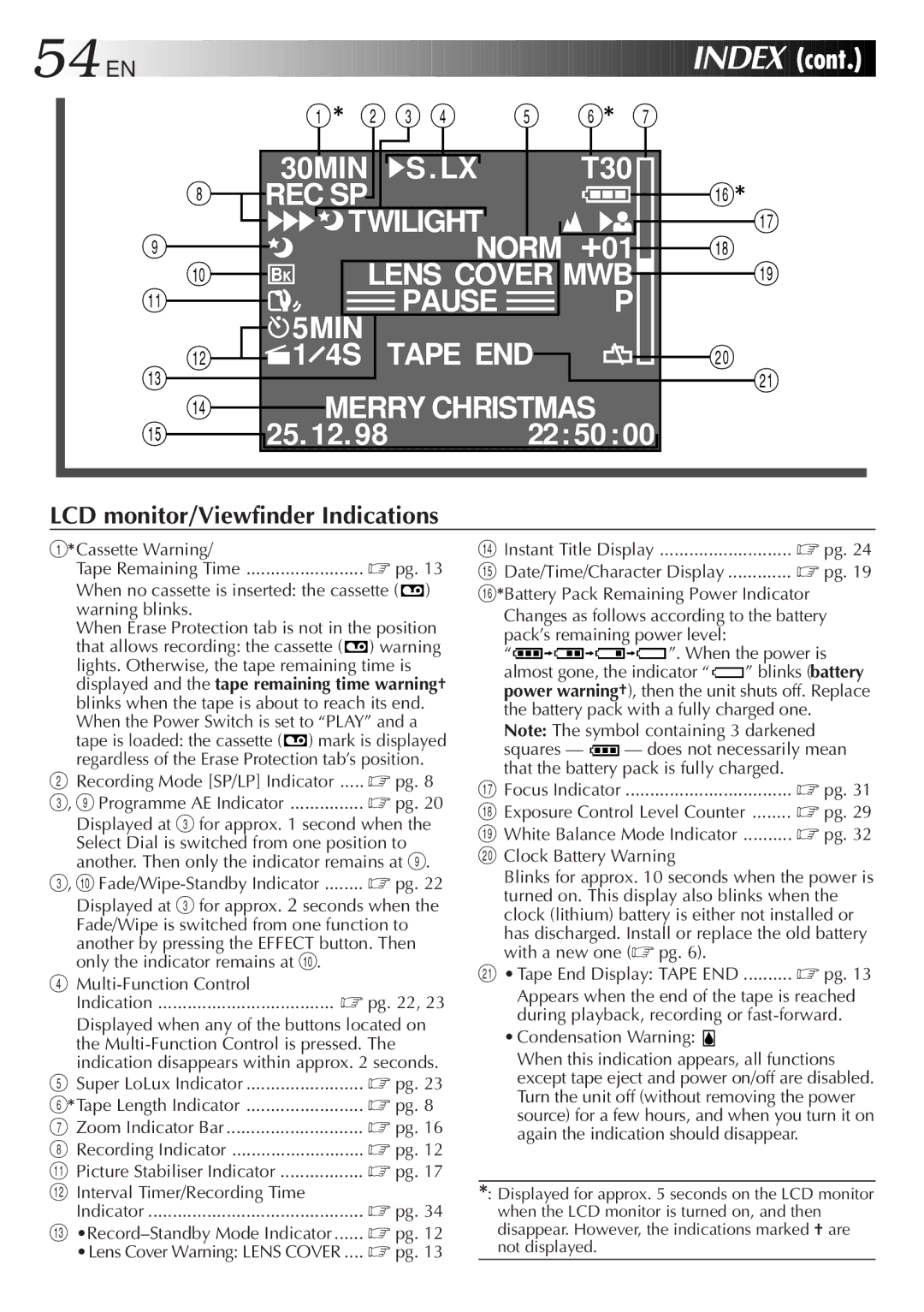 JVC GR-AXM38EG instruction manual 54EN 