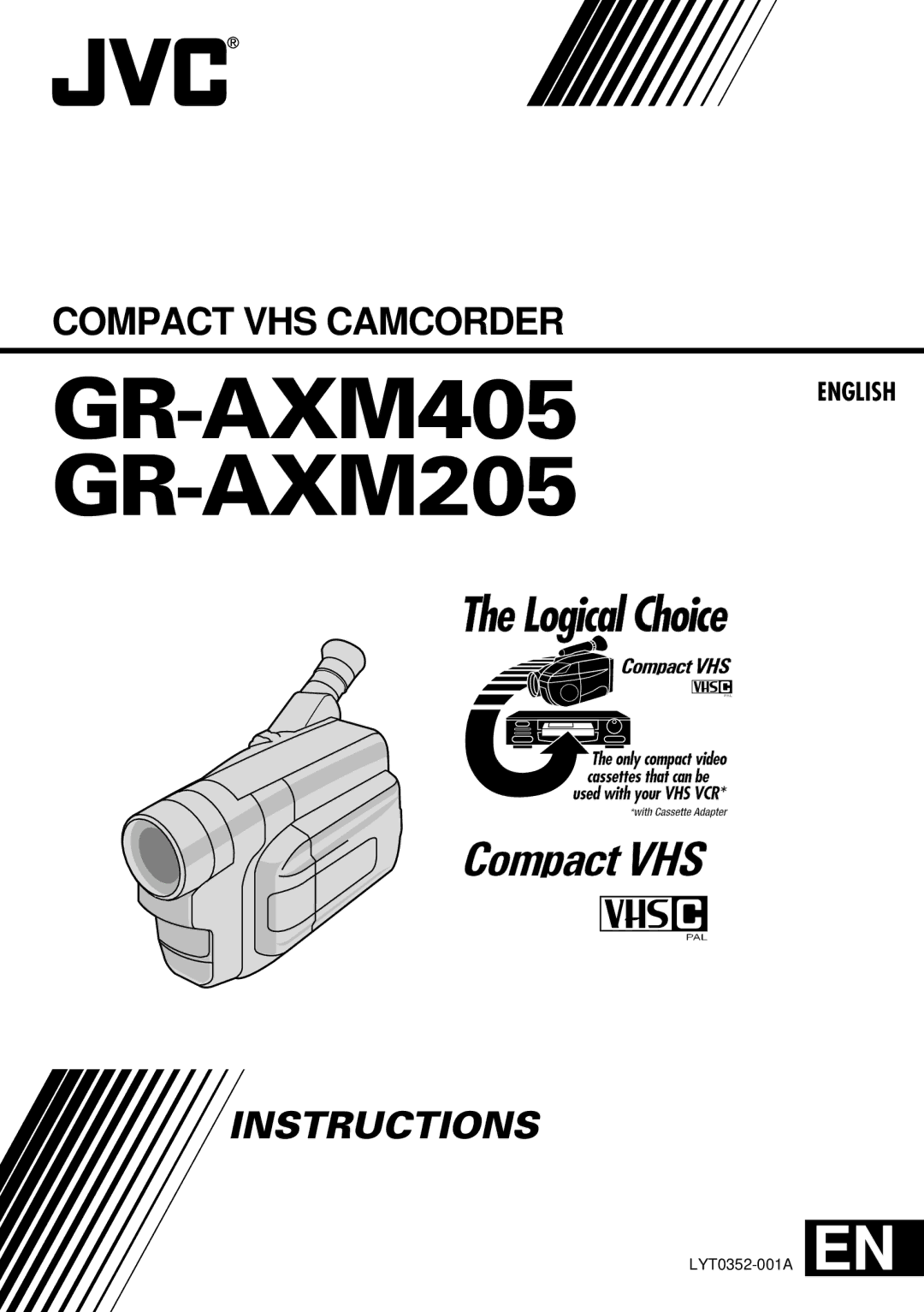 JVC manual GR-AXM405 GR-AXM205 