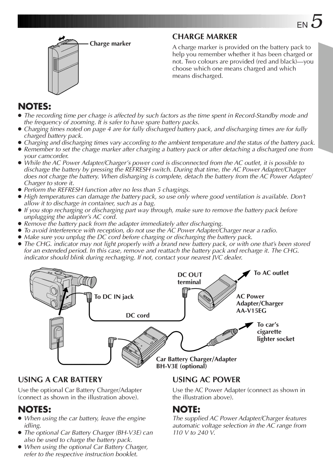 JVC LYT0075-001A, GR-AXM43 manual Dc Out, AA-V15EG 