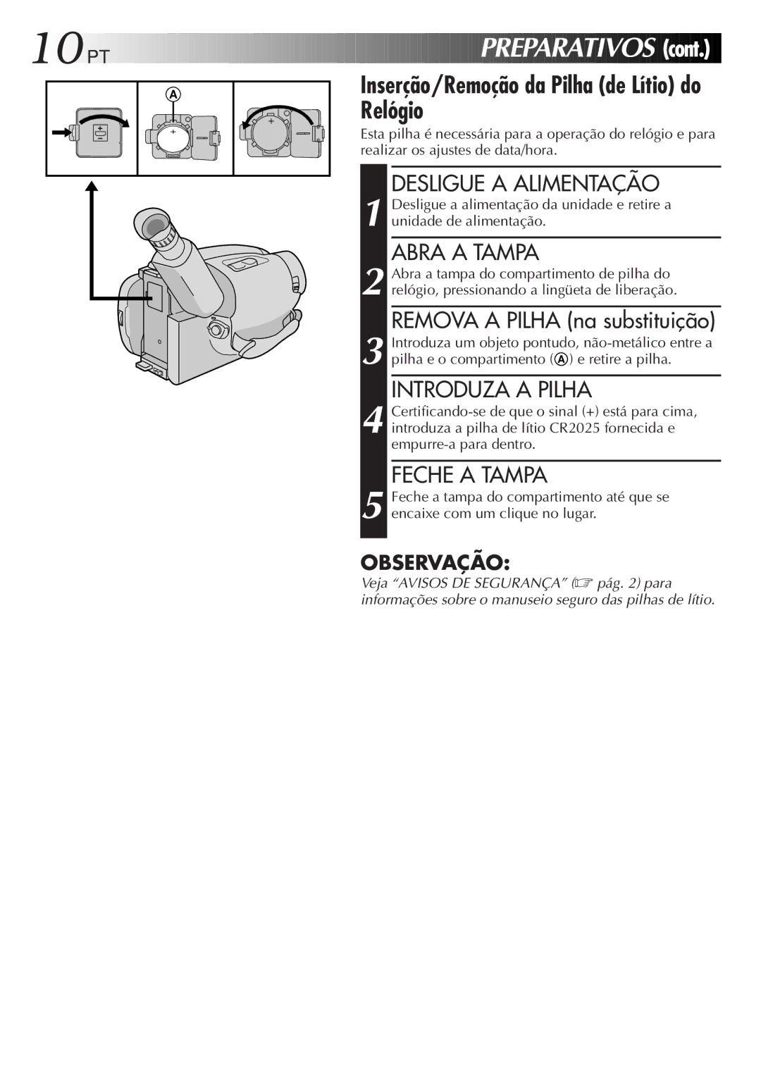 JVC GR-AXM77UM manual Preparativos 