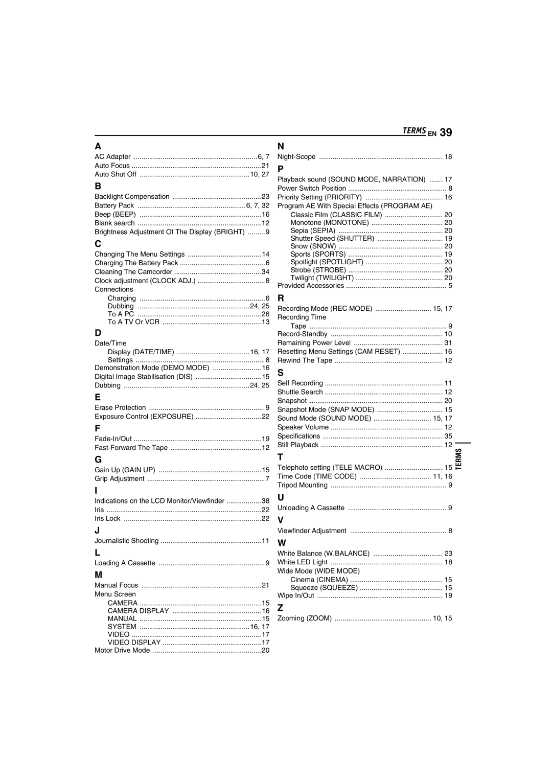 JVC GR-D225 manual Connections, Date/Time, Menu Screen, Wide Mode Wide Mode 