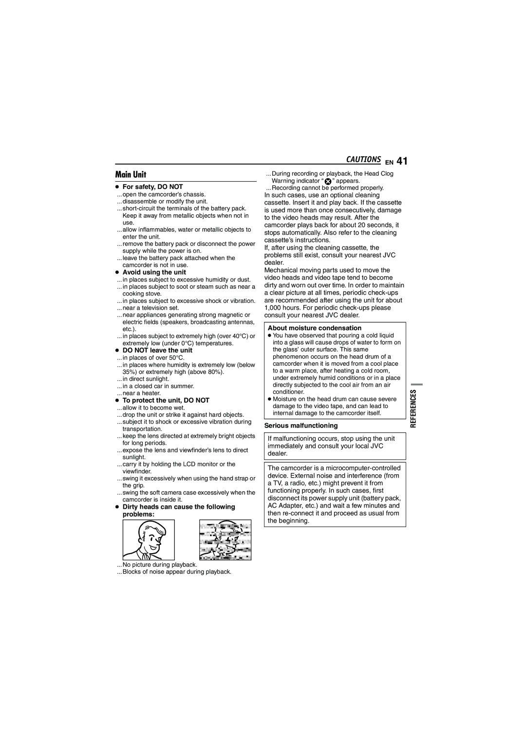 JVC GR-D320EK manual Main Unit 