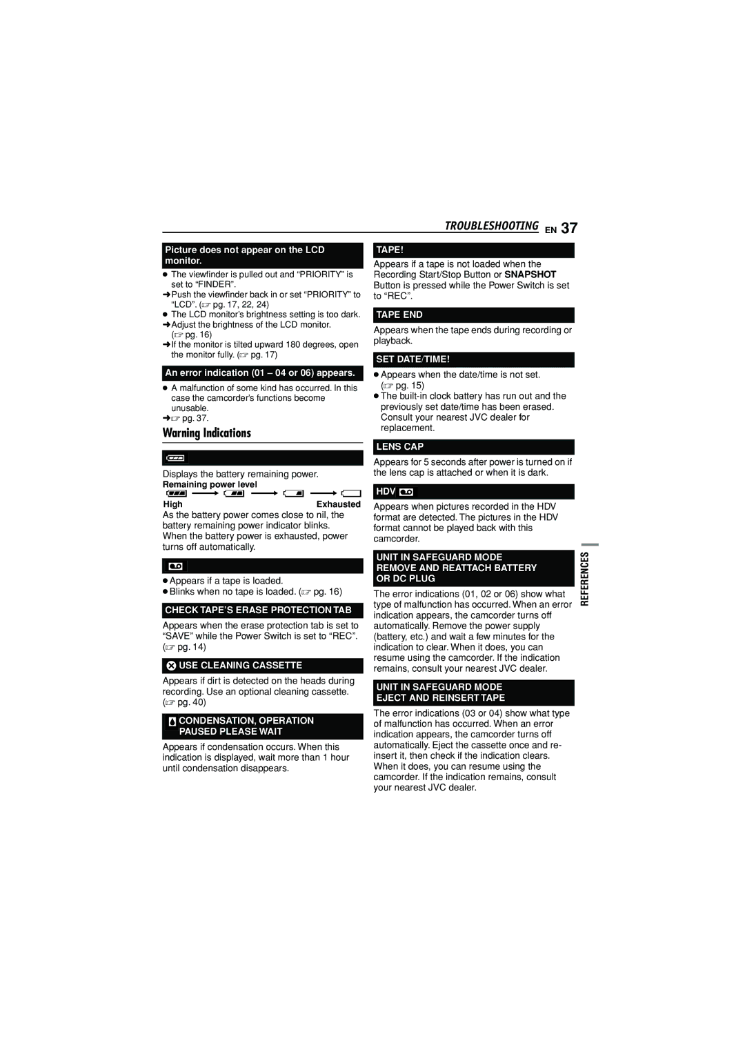 JVC GR-D350AG manual Appears if a tape is not loaded when, Recording Start/Stop Button or Snapshot, To REC, Replacement 