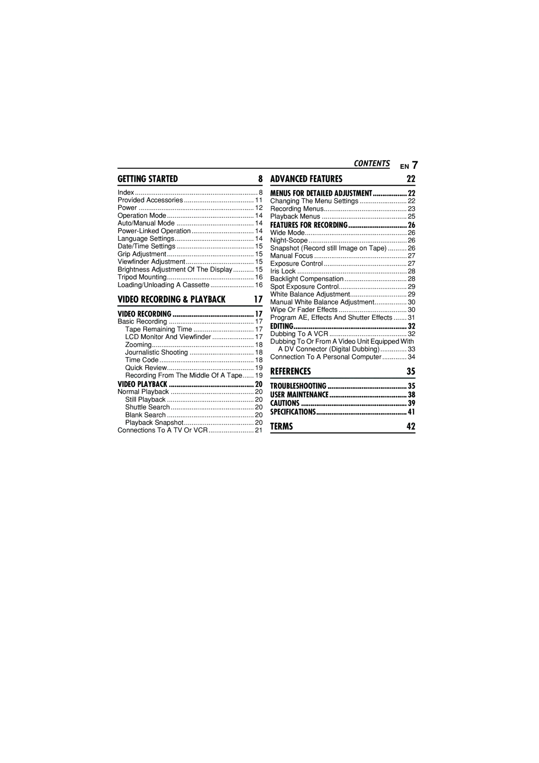 JVC GR-D350AG manual Tape Remaining Time LCD Monitor And Viewfinder, Quick Review Recording From The Middle Of a Tape 