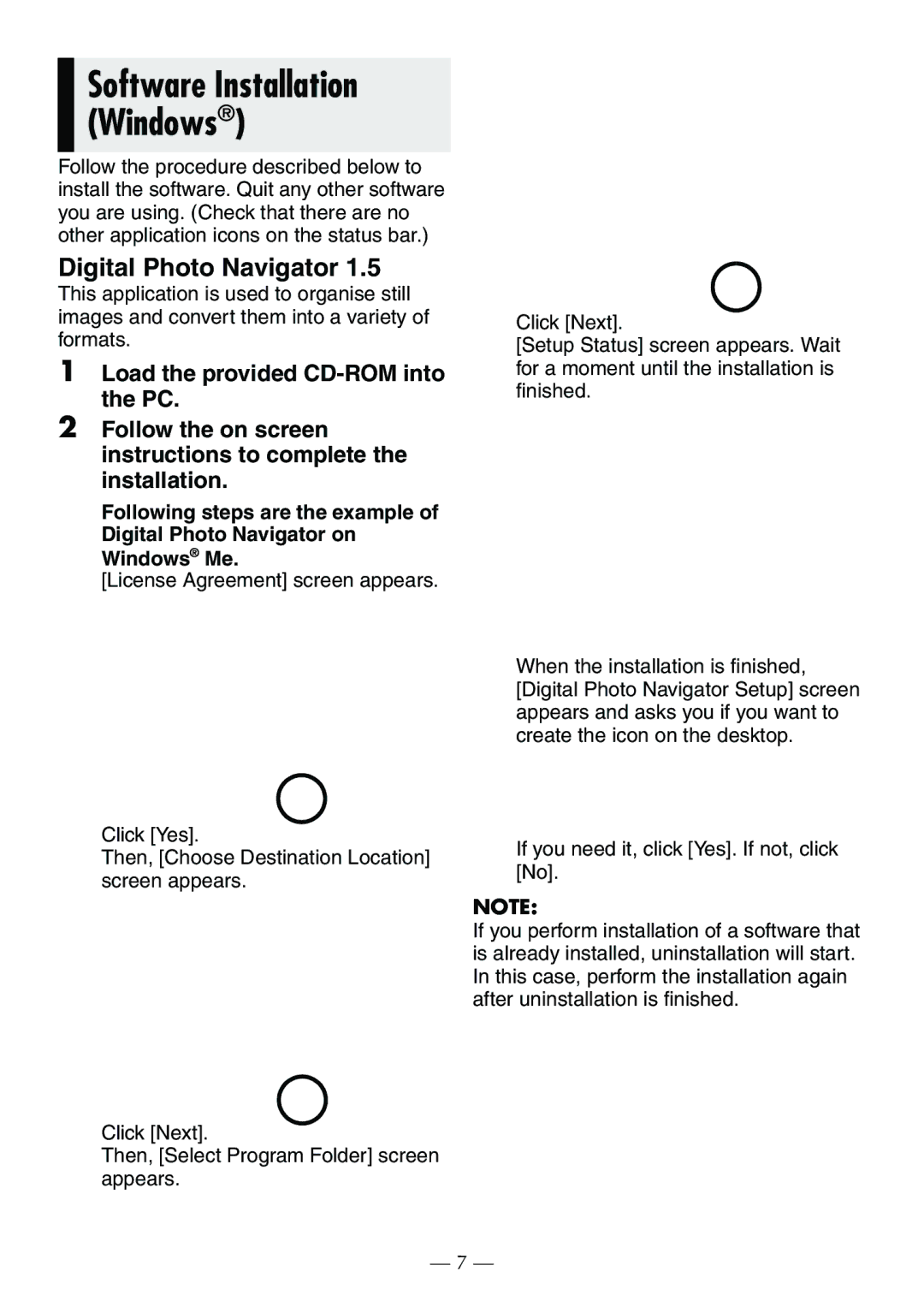 JVC GR-D390EK manual Software Installation Windows 