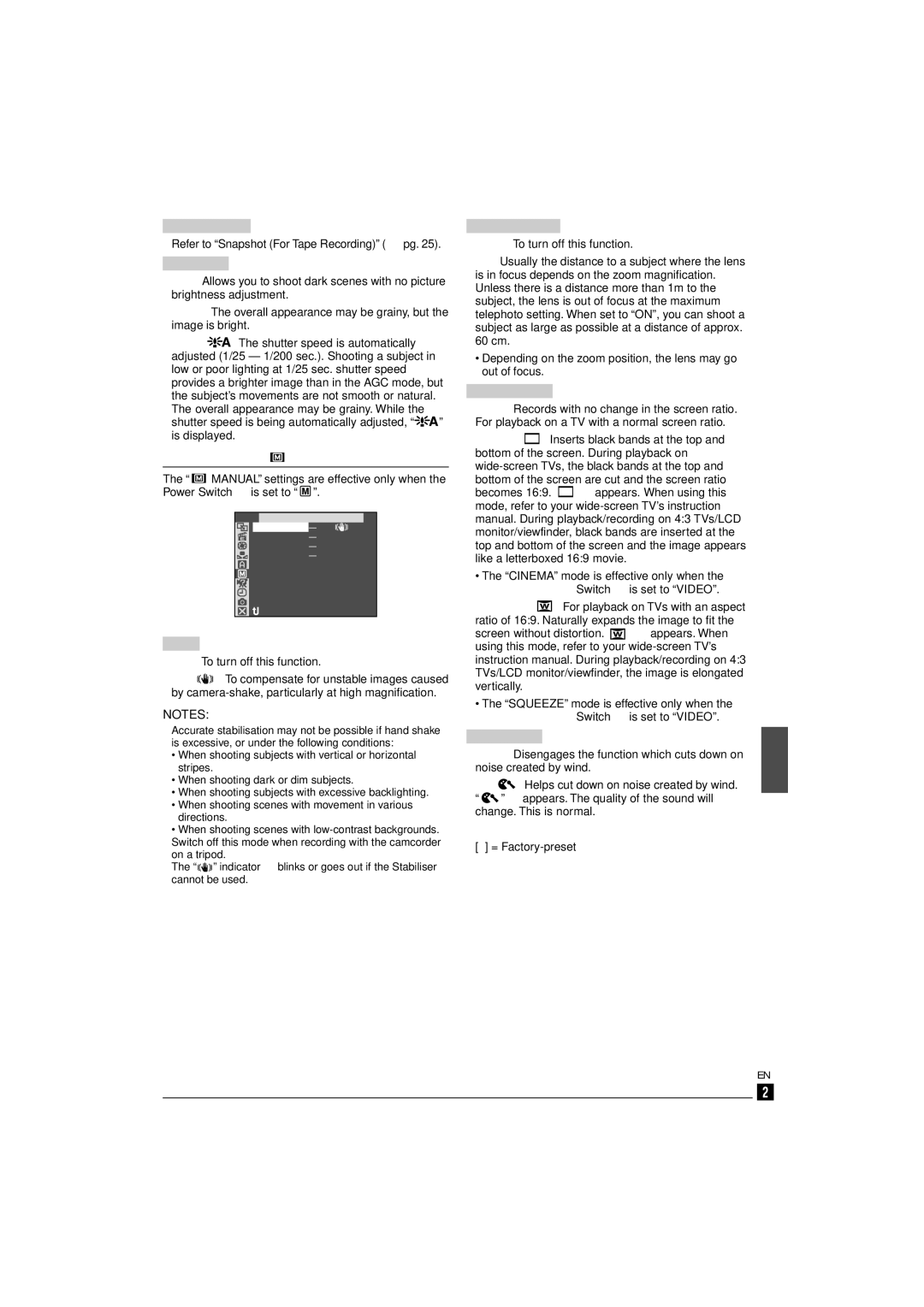 JVC GR-D90 GR-D70 instruction manual Manual 