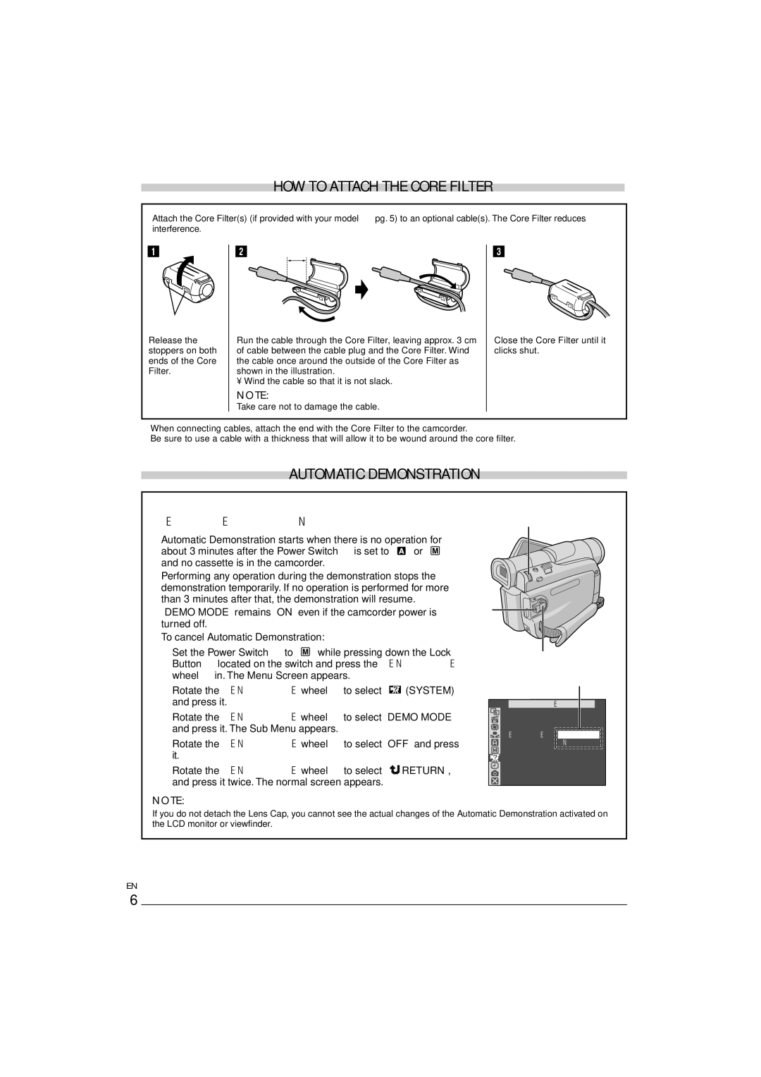 JVC GR-D90 GR-D70 instruction manual Stopper, Wind once, Sub Menu 