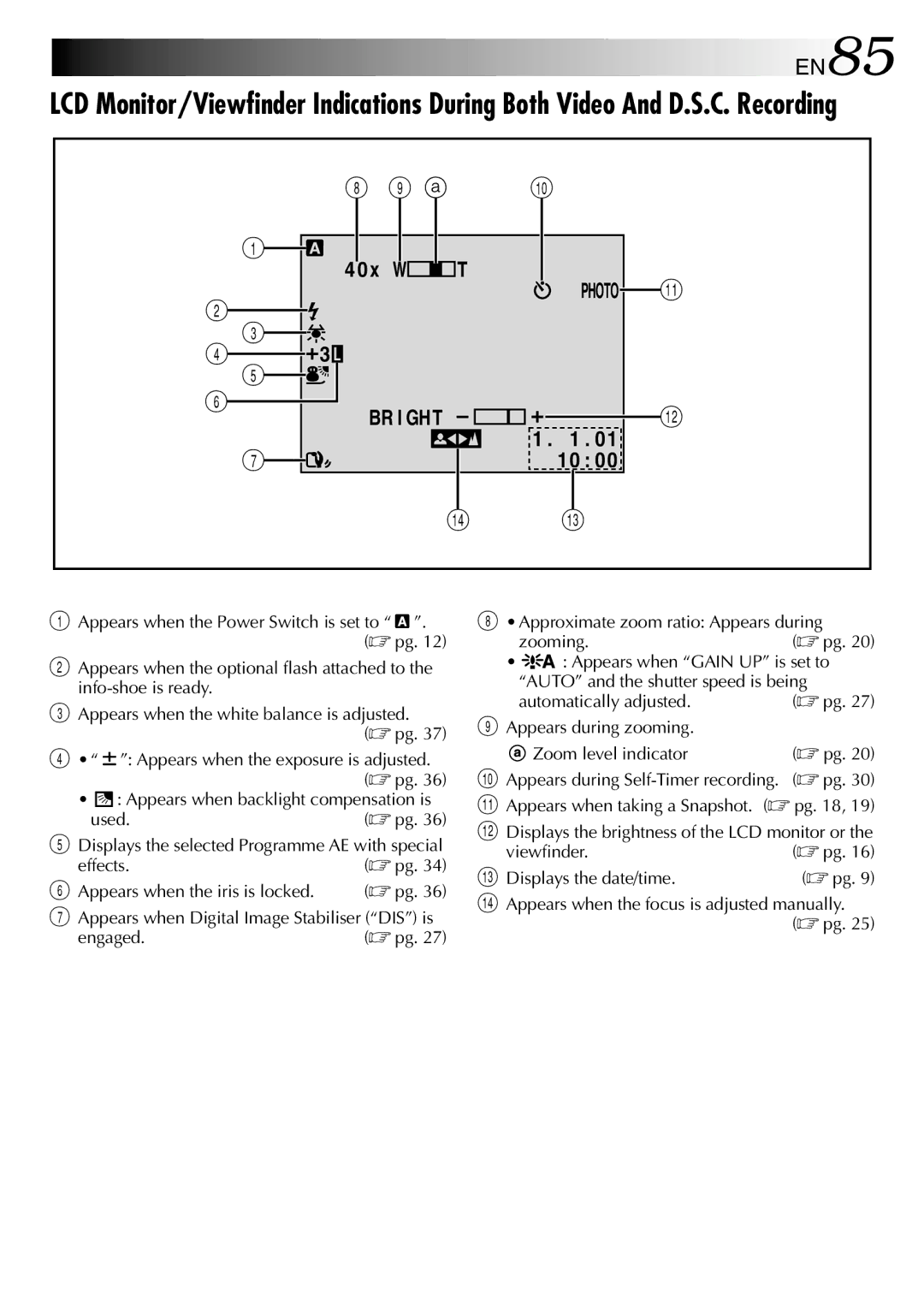 JVC GR-DV1800 specifications EN85 