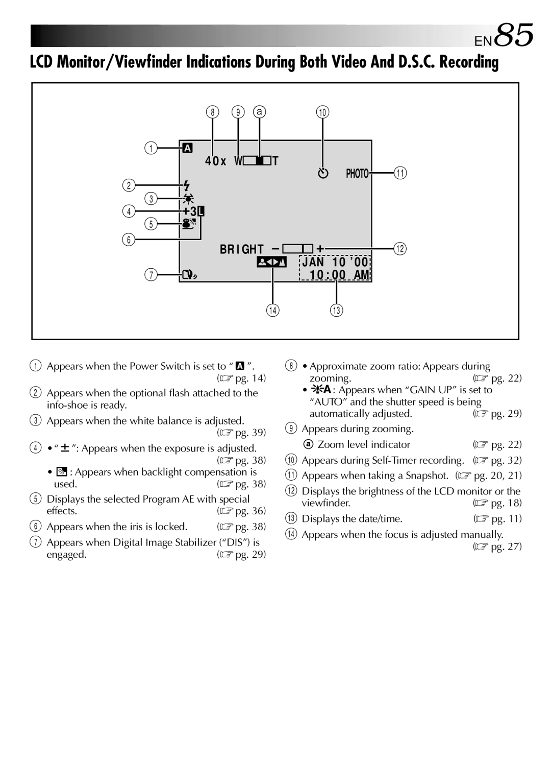 JVC GR-DV2000 specifications EN85 