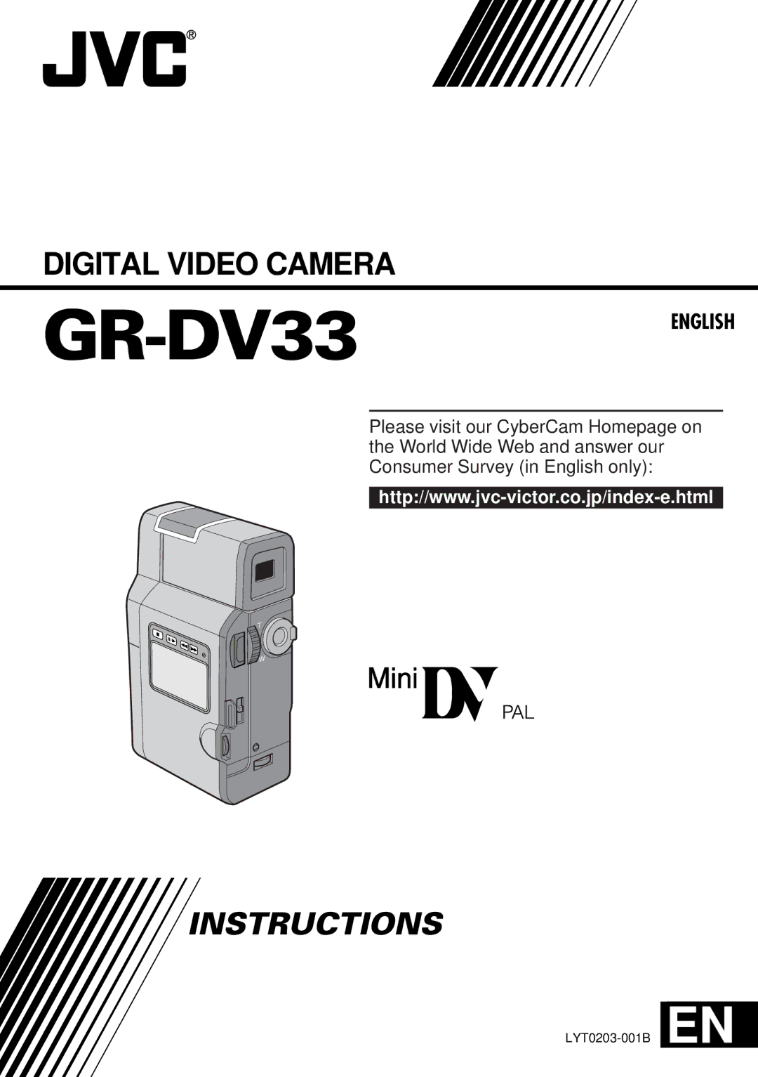 JVC GR-DV33 manual 