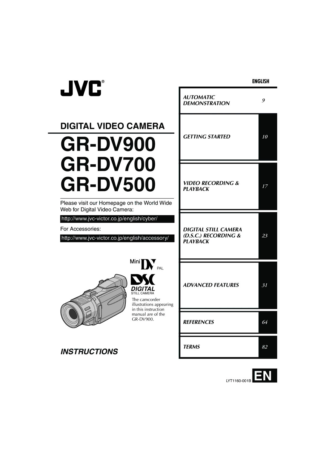 JVC instruction manual GR-DV900 GR-DV700 GR-DV500 