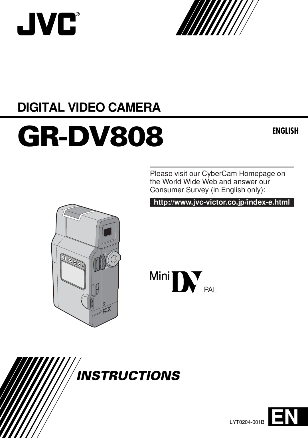 JVC GR-DV808 manual 