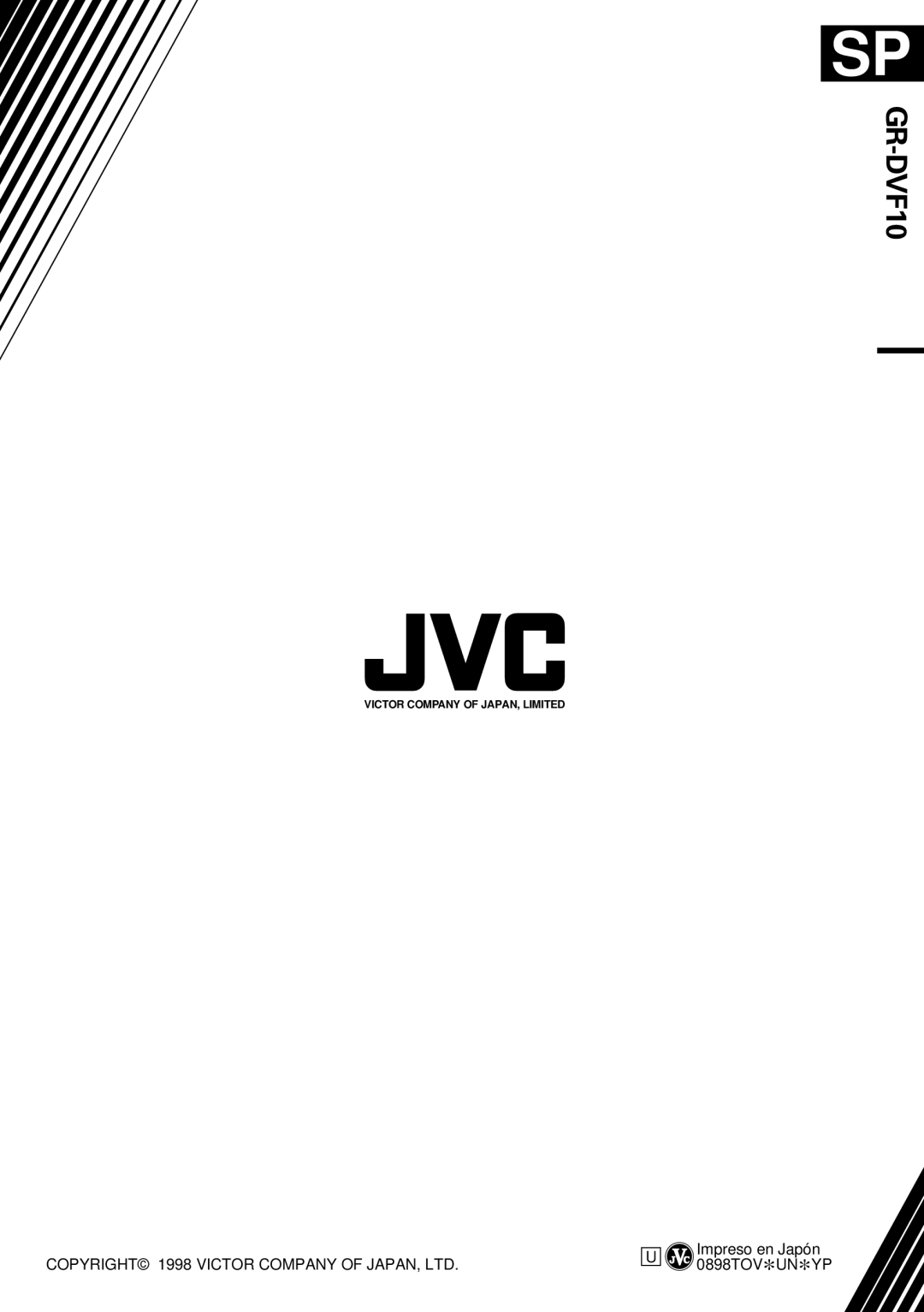 JVC GR-DVF10 manual 