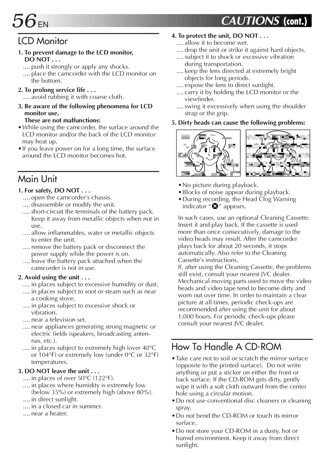 JVC GR-DVF31 specifications 56 EN 