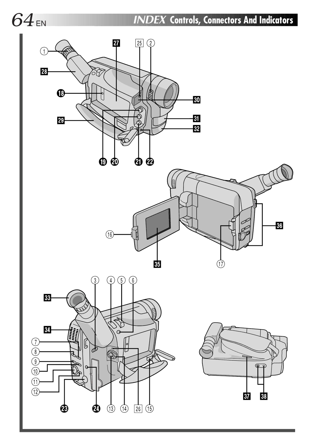 JVC GR-DVF7, LYT0278-001A manual 64EN 