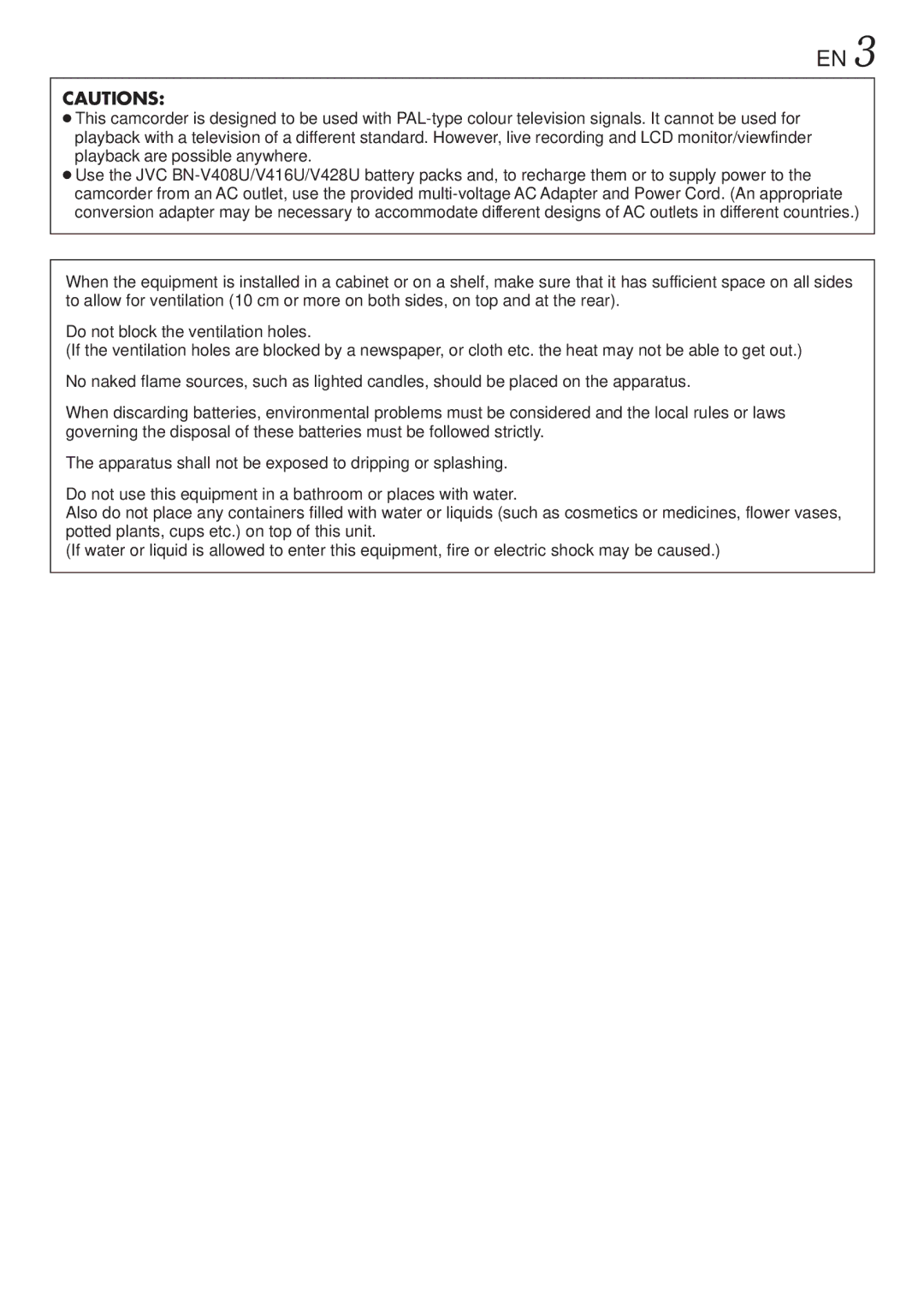 JVC GR-DVL1020, GR-DVL820 specifications 