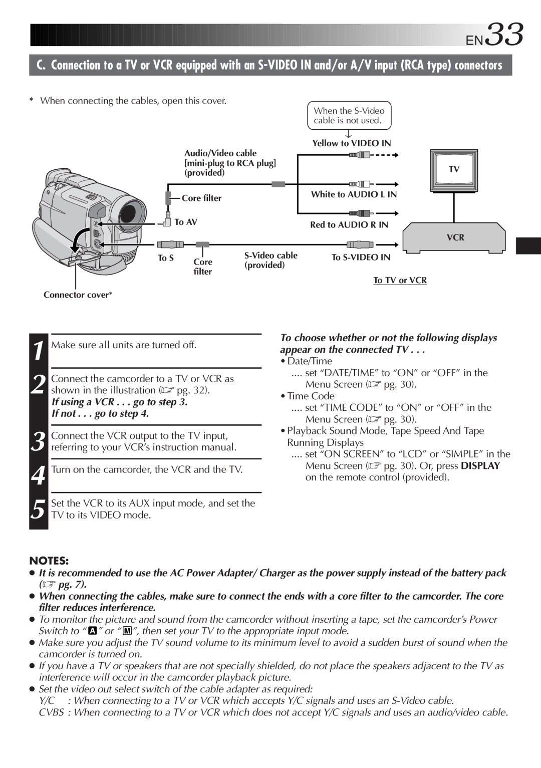 JVC LYT0610-001A, GR-DVL107 specifications EN33 