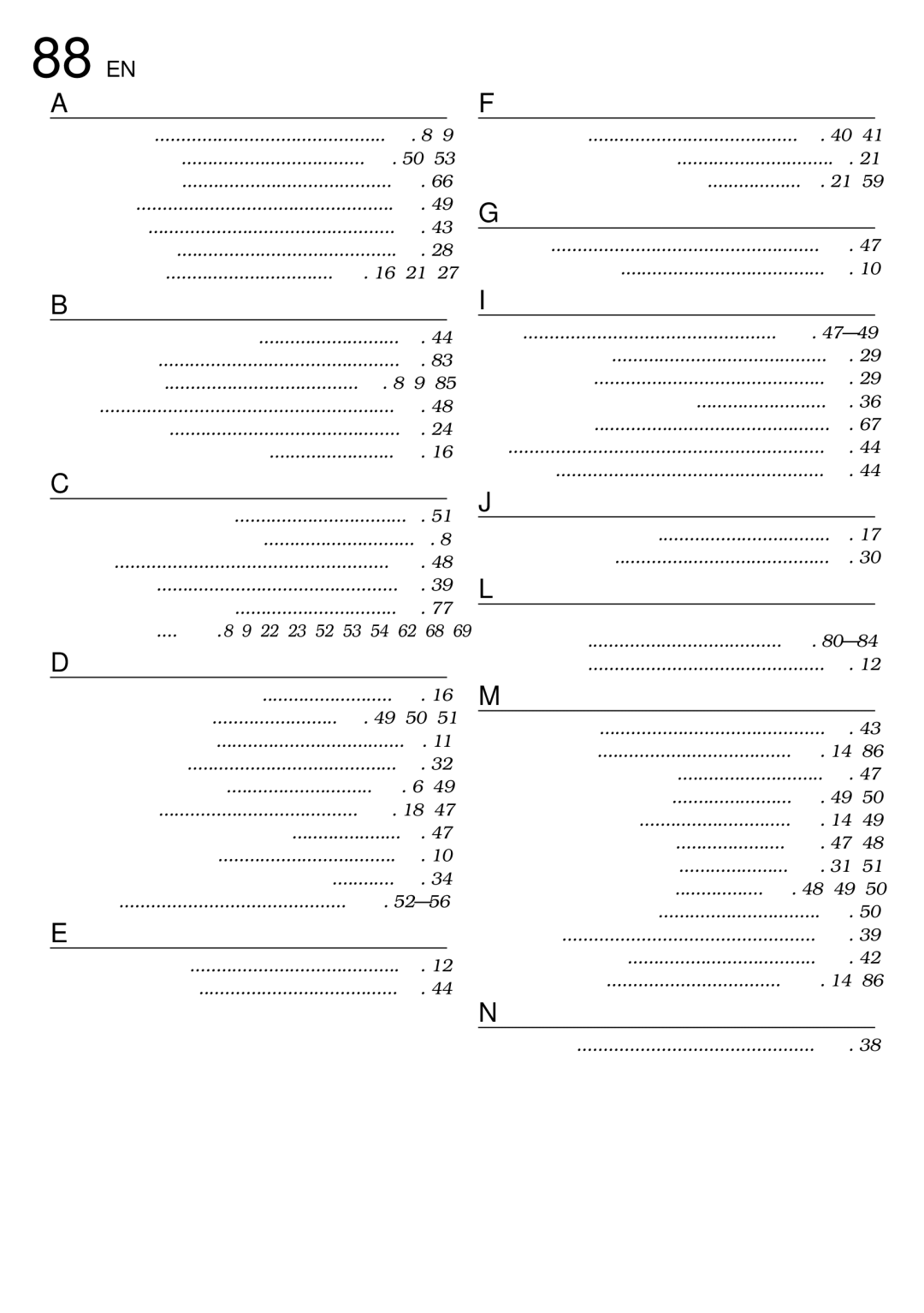 JVC GR-DVL450, GR-DVL150, GR-DVL157, GR-DVL557, GR-DVL555, GR-DVL355, GR-DVL357 specifications 88 EN, Terms 