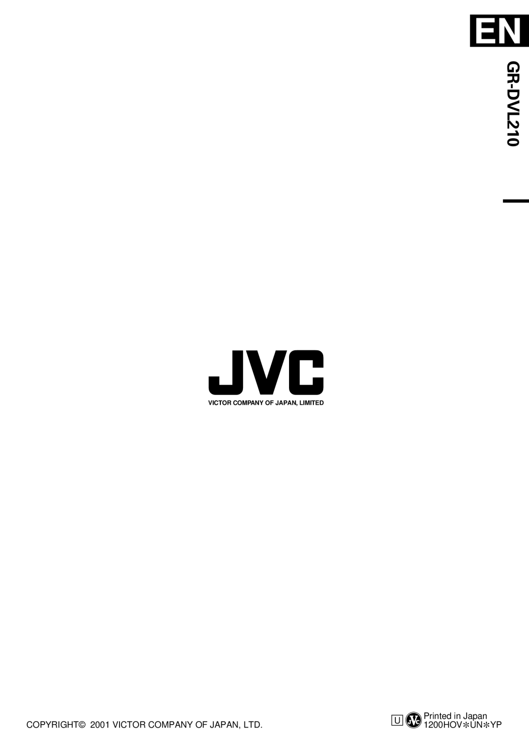 JVC GR-DVL210 specifications 