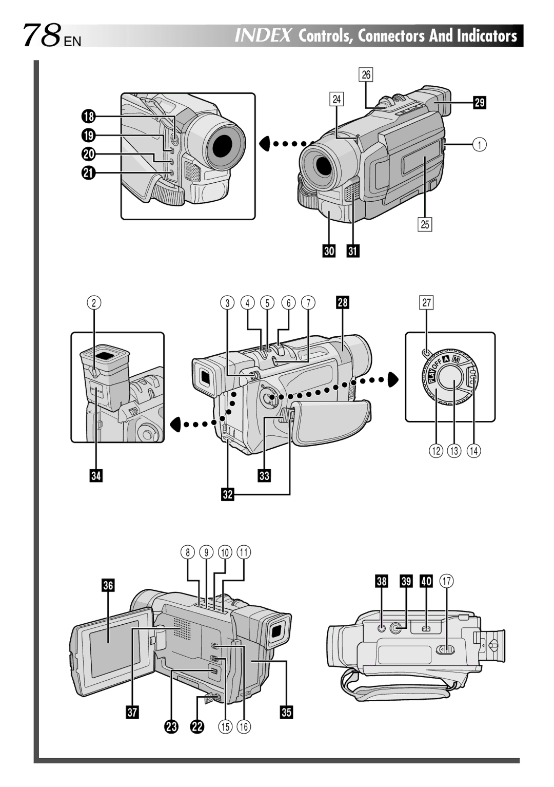 JVC GR-DVL510EA, GR-DVL210A, GR-DVL210EA, GR-DVL313A, GR-DVL910A, GR-DVL910EA, GR-DVL510A, GR-DVL450A, GR-DVL310A 78 EN, 5 6 