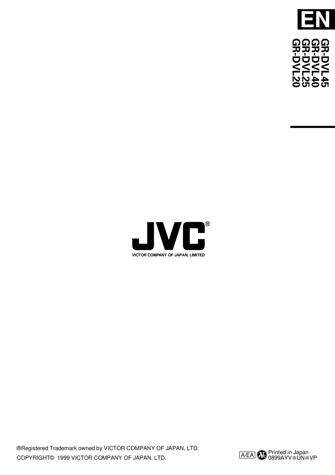 JVC GR-DVL25, GR-DVL45, GR-DVL40 specifications GR-DVL20 