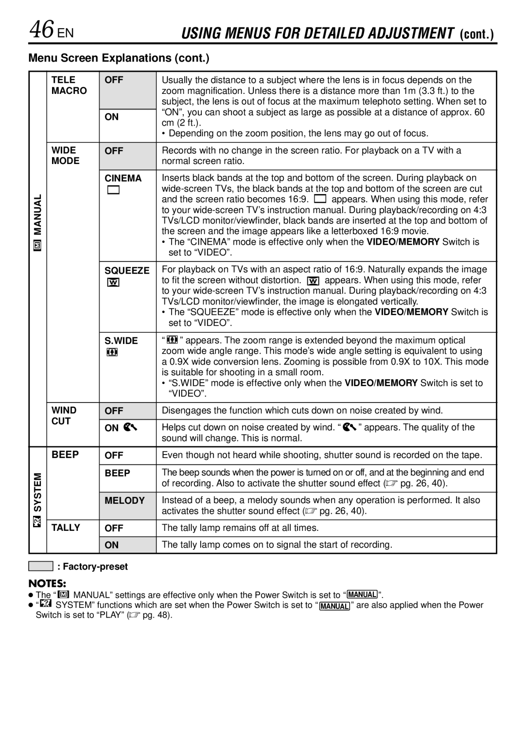 JVC GR-DVL725 instruction manual 46 EN 