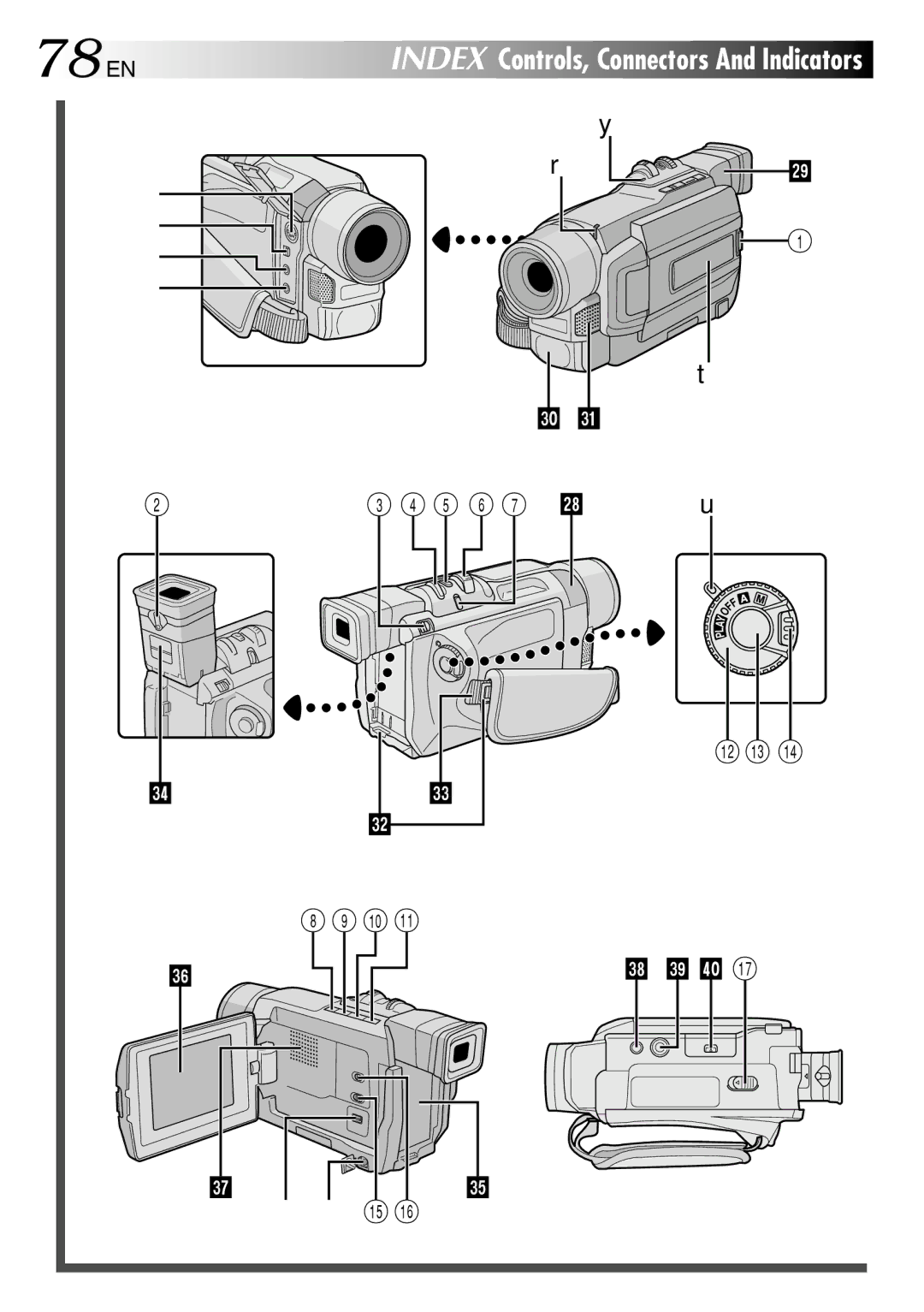 JVC GR-DVL815 specifications 78 EN, 5 6 