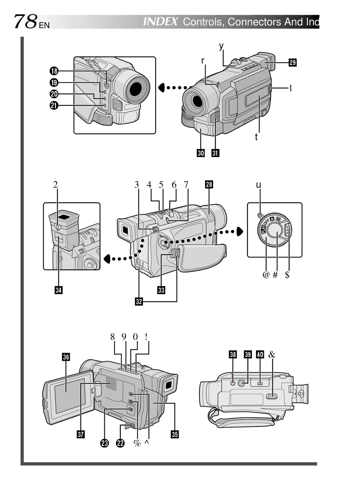 JVC GR-DVL915, GR-DVL510, GR-DVL515, GR-DVL310, GR-DVL715, GR-DVL410 specifications 78 EN, 5 6 