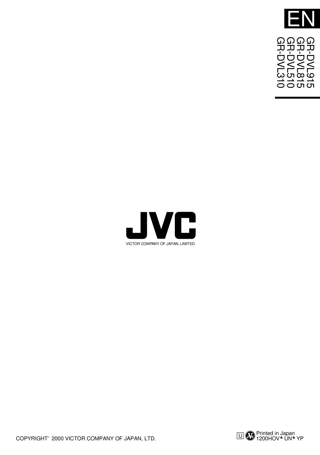 JVC GR-DVL915 specifications GR-DVL310 