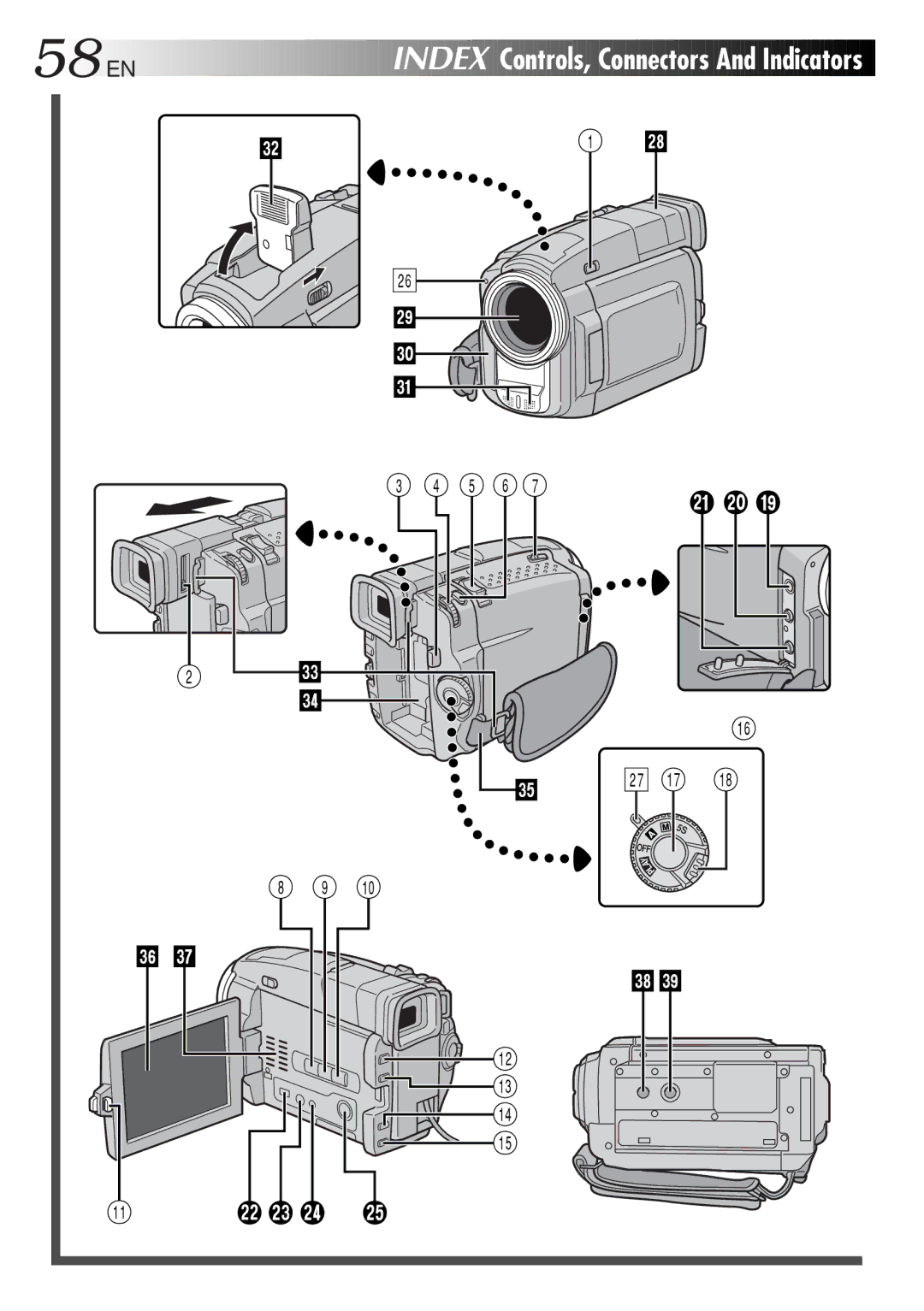 JVC GR-DVL9200 specifications 58EN, 5 6 