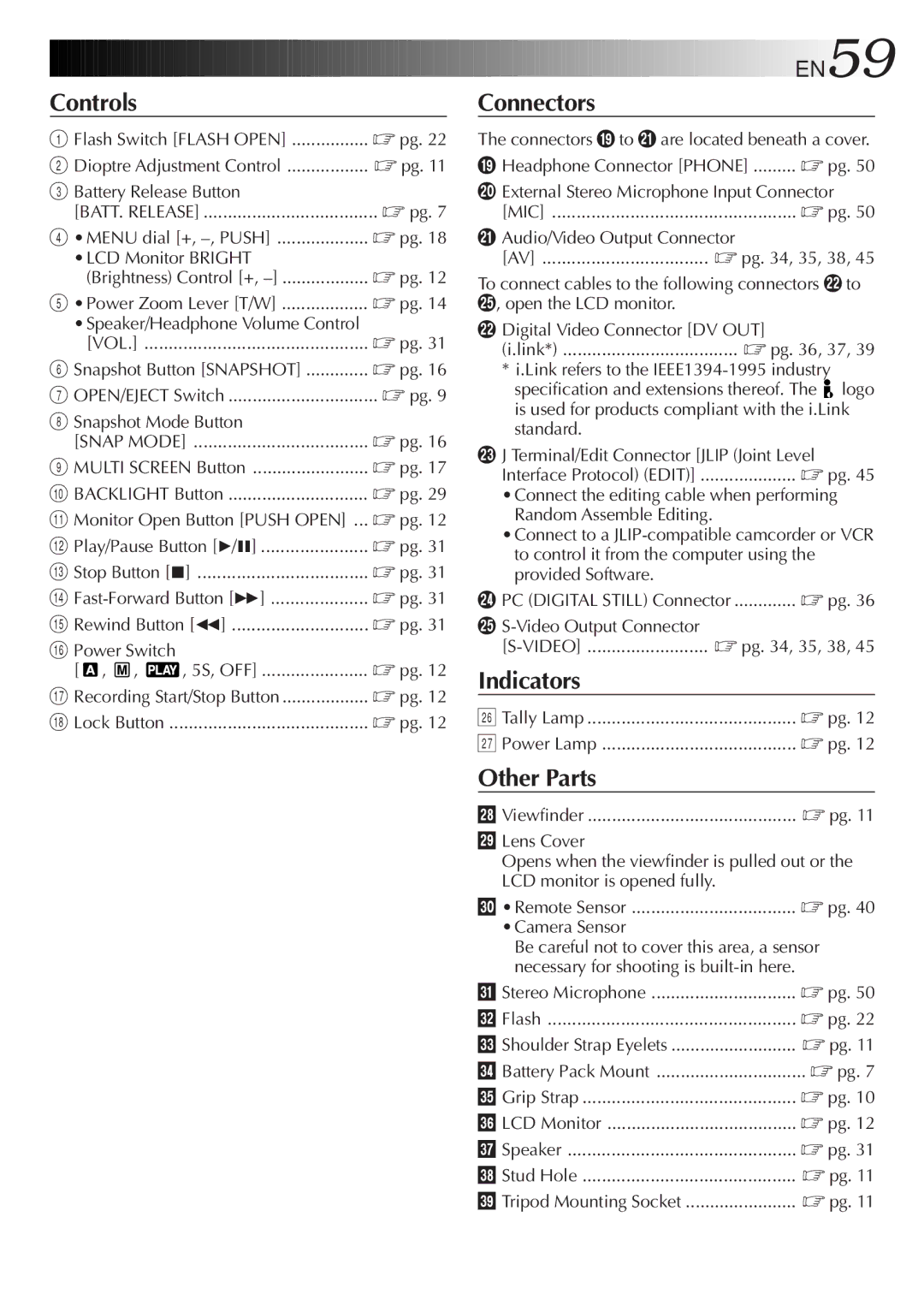 JVC GR-DVL9200 specifications EN59 