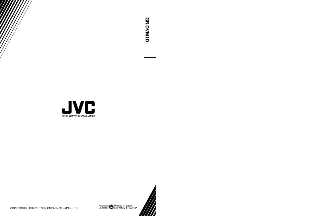 JVC GR-DVM1DU manual 