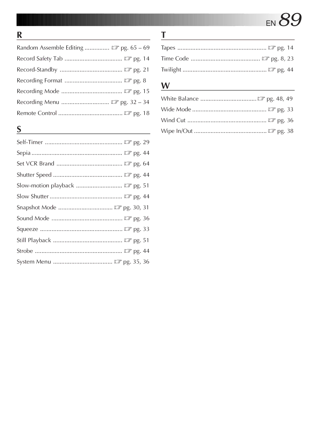 JVC GR-DVM5 manual Time Code 