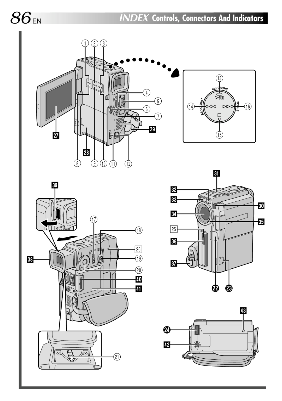 JVC GR-DVM90 specifications 86 EN 