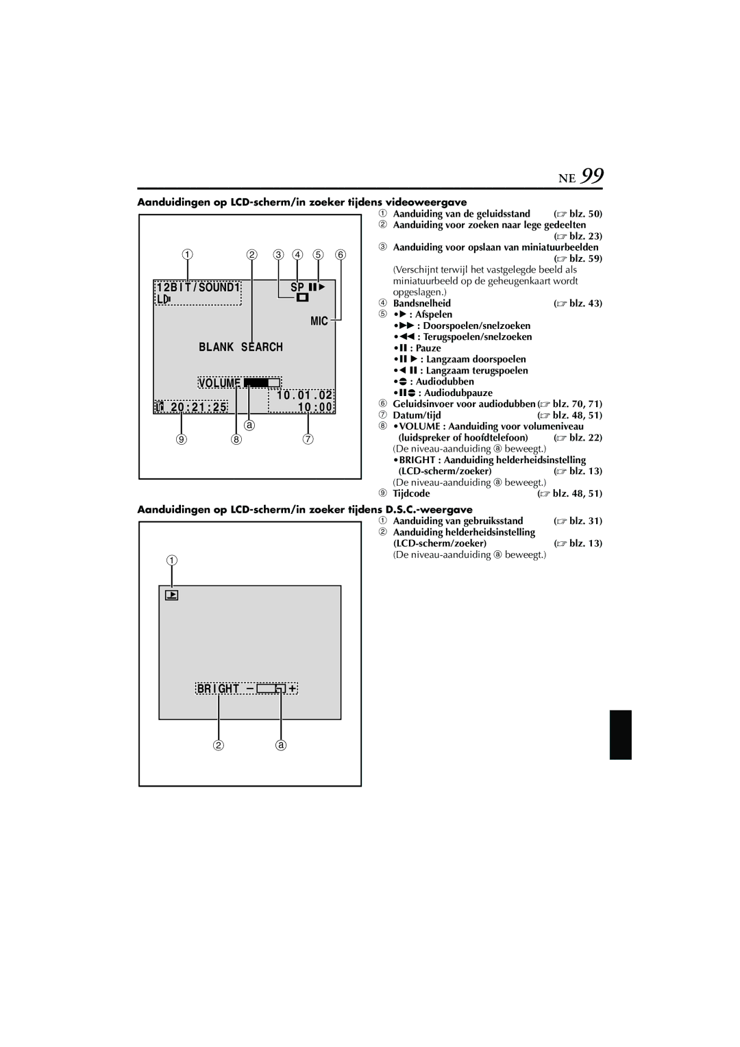 JVC GR-DVP7, GR-DVP5 manual Br I Ght 